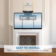 Motorized Retractable Fireplace Tv Wall