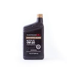 engine oil honda synthetic blend 0w 20