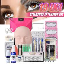 19pcs set eyelash extension practice