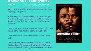 Using his left foot, the only part of his body not afflicted, brown learns to write. Movie Review Antwone Fisher 2002 Hd Youtube