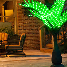 lighted palm trees decor yard envy