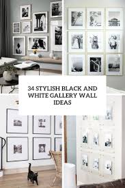 black and white gallery wall ideas