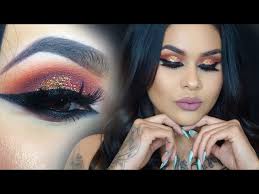 peach glitter makeup tutorial ft makeup