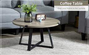 Homcom Round Coffee Table Accent