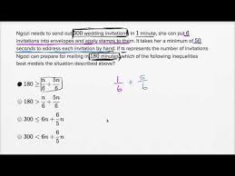 Linear Inequality Word Problems
