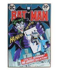 dc comics batman 251 cover wood wall