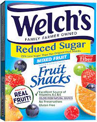 mixed fruit reduced sugar fruit snacks