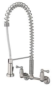 wall mount pull down kitchen faucet