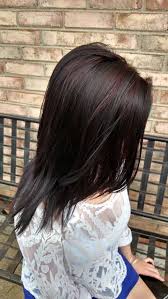 Hairstyle and highlight ideas for dark long hair women. Red Highlights On Black Brown Blonde Hair Hair Fashion Online