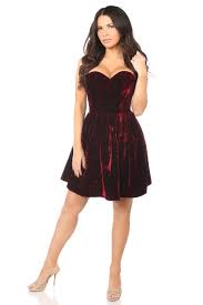 We did not find results for: Red Velvet Empire Waist Corset Dress