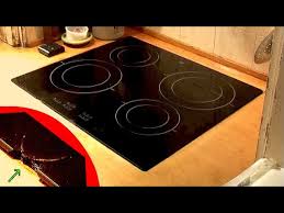 glass in an induction cooker