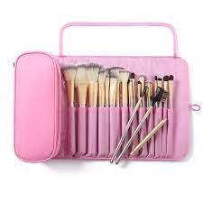 cosmetic case roll up makeup brush