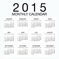 Calendar Word Template With Holidays Yearly Free For 2015