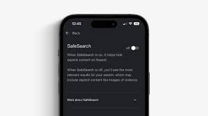 turn off safe search on your iphone