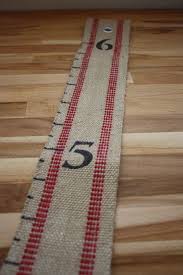 Growth Chart Childrens Handmade Vintage Jute By
