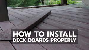 How to Install Deck Boards Properly - YouTube