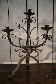 French Wrought Iron Candle Holder