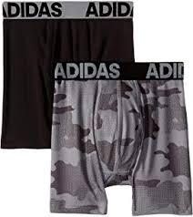 Adidas Kids Sport Performance Climalite 2 Pack Boxer Brief