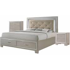 Platinum bedroom furniture set in new silver birch finish. Bedroom Sets Platinum Lt1 5 Pc Queen Platform Bedroom Set At Muebles Y Mas En Venta