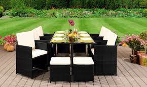 10 Seater Rattan Garden Furniture Set