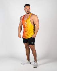 stringer tiger tangerine gym clothes