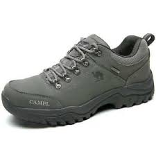 Details About Camel Crown Mens Hiking Shoes Low Cut Boots Leather Grey Size 6 5