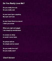 really love me poem by sherif monem