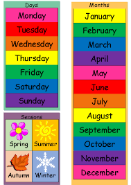 Today Is Dates Weather Seasons Chart Mindingkids