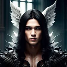 gothic cupid boy dark angel