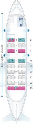 Seat Map United Airlines Bombardier Q200 Dh2 Seatmaestro