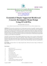 economical simply supported reinforced