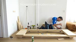 homemade modern ep111 plywood table
