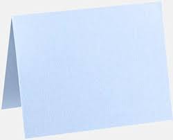 Tarjeta Doblada Baby Blue A6 4 5 8 X 6 1 4 Paquete De 250