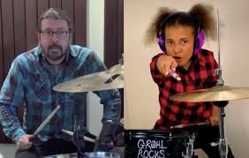 The musician, who directed the video for the group's latest single, the sky is a neighborhood, says that he was inspired by an unlikely musical source: Dave Grohl Concedes Defeat In Drum Battle With Nandi Bushell