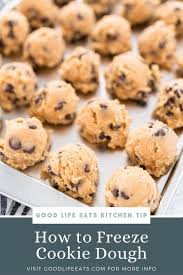how to freeze cookie dough and bake it