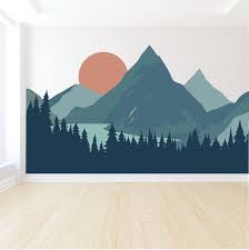 Mountain Wall Mural Nursery Wall