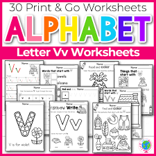 free printable letter v worksheets