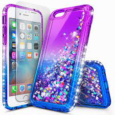 Buy the latest phone case iphone 7 gearbest.com offers the best phone case iphone 7 products online shopping. Nagebee Iphone 8 Plus Case Iphone 7 Plus Case With Tempered Glass Screen Protector For Girls Women Kids Glitter Liquid Waterfall Floating Durable Moving Quicksand Clear Cute Phone Case Purple Blue Buy Online