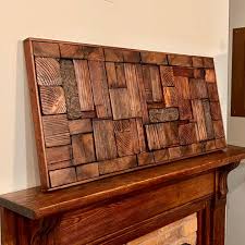 Modern Large Reclaimed Wood Wall Art