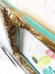 diy on taking ornate gold frames and