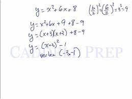 Vertex Form Of A Quadratic Function