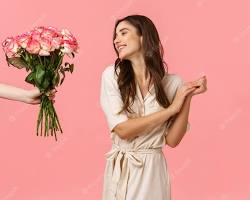 Give her flowers romantic gesture