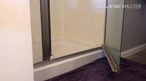 door sweep on glass shower door