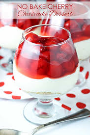 no bake cherry cheesecake dessert