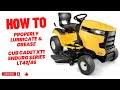 lubricate grease your cub cadet xt1