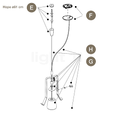 Buy Luceplan Spare Parts For Hope Pendant Light At