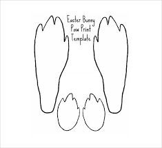 Printable easter bunny feet the easter bunny was here! 9 Bunny Templates Pdf Doc Free Premium Templates