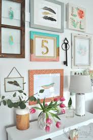 gallery wall collage with frames