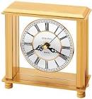 Cheryl Brass Table Clock Bulova