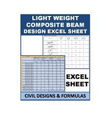 composite beam design excel sheet